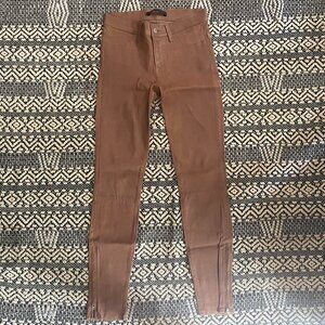 New J Brand Skinny Leather Pants – Size 27 - Tan / Brown